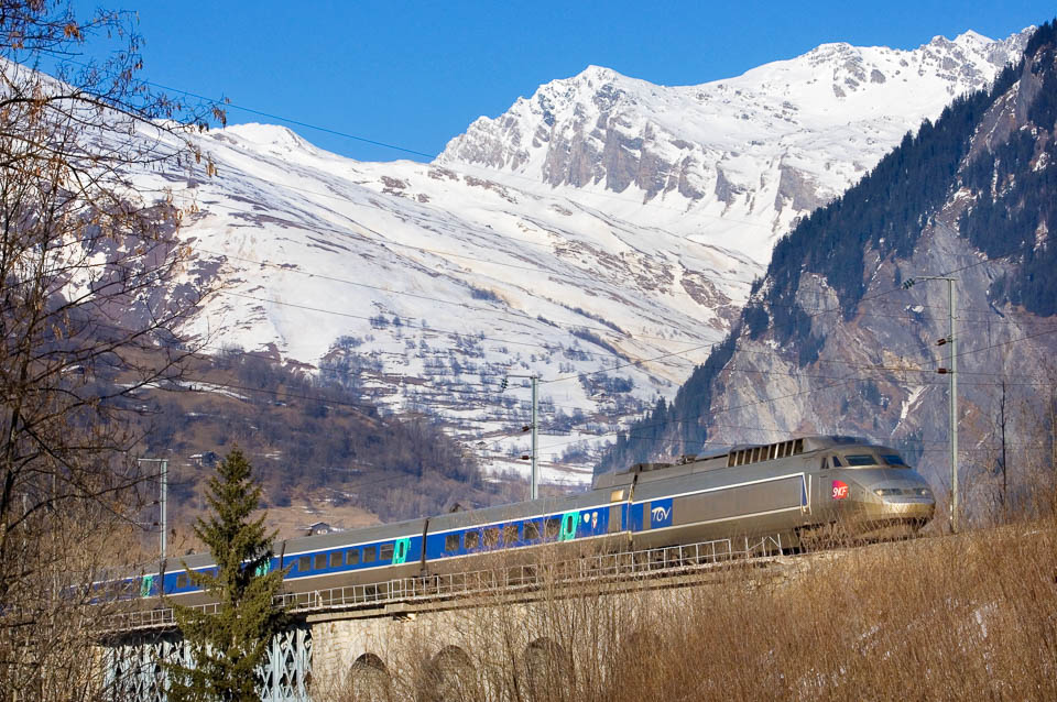 TGV on way the the Alps